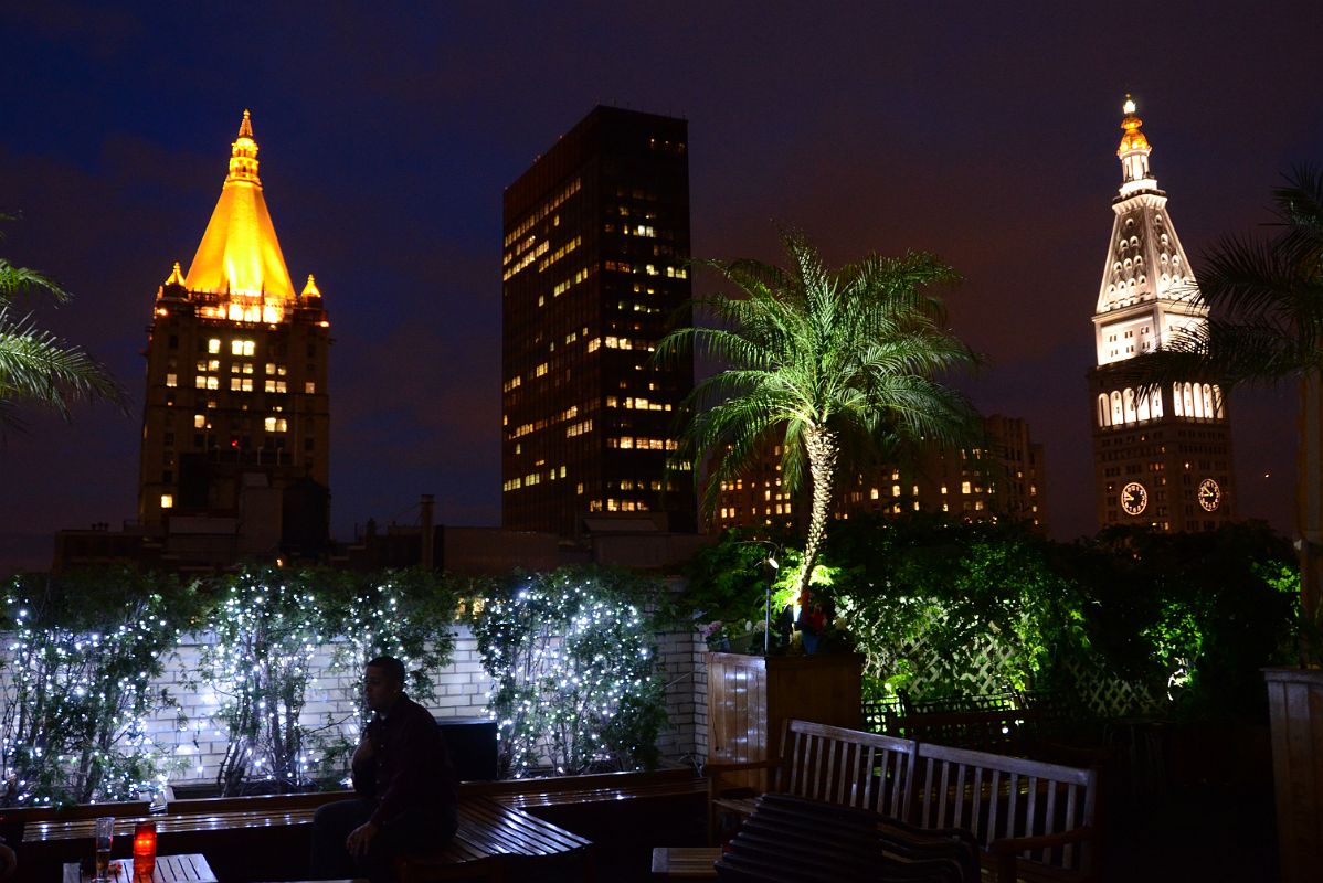 13-05 New York Life Building, 41 Madison, Met Life Tower At Night From 230 Fifth Ave Rooftop Bar Near New York Madison Square Park